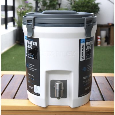 【水桶+訂製版水龍頭】STANLEY 冒險系列 Water Jug 保溫冷飲桶 冰桶 水桶 7.5L 白色