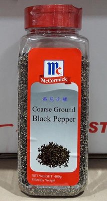 美兒小舖COSTCO好市多代購～McCormick 味好美 粗粒黑胡椒粉(400g/罐)