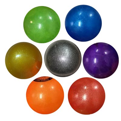 新款亮粉韻律體操比賽專用球 送球帶球針打氣筒符合FIG國際標準 珠光閃亮球 兒童/成人