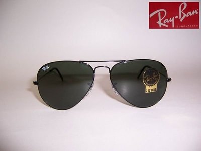 光寶眼鏡城(台南) RayBan 時尙經典玻璃太陽眼鏡*明星最愛款RB3025/L2823黑款*LUXOTTICA公司