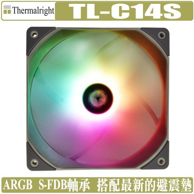 [地瓜球@] 利民 Thermalright TL-C14S ARGB 14公分 風扇 PWM 溫控 水冷扇 冷排扇