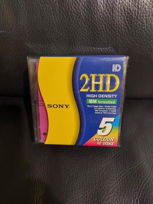 全新Sony 3.5吋2HD磁碟片 1盒10片
