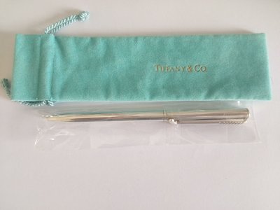 Tiffany 925純銀原子筆 限量曲棍球 原廠筆套