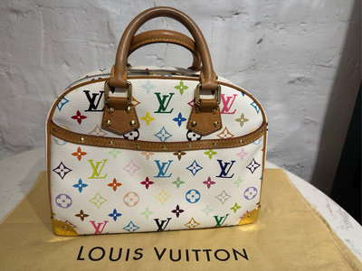 Louis Vuitton LV M92663村上隆白彩手提肩小珍包