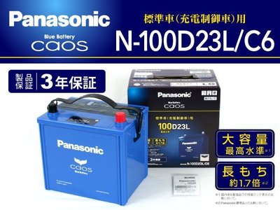 《宏沅國際》日本原裝進口 Panasonic CAOS 銀合金 100D 23L 汽車電瓶