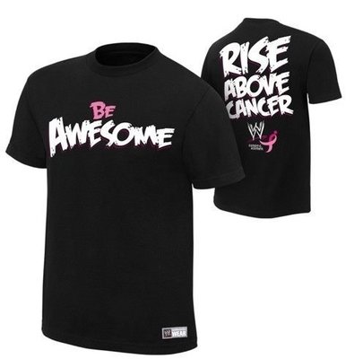 ☆阿Su倉庫☆WWE The Miz Rise Above Cancer Black Authentic T-Shirt MIZ克服病魔公益款 特價中