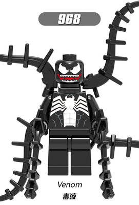 【積木班長】968 猛毒 毒液 蜘蛛人 反派 漫威 超級英雄 人偶 欣宏 袋裝/相容 樂高 LEGO 積木