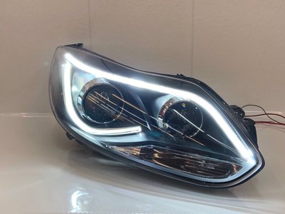 合豐源車燈 FOCUS MK3 LED 導光 魚眼 大燈 頭燈 日行燈 燈眉 透鏡 雙光 12 13 14 15 福克斯