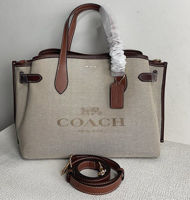 【小老虎全球購】全新 COACH CH189 美國正品代購新款帆布包 HANNA 系列 托特包水桶包 超低直購