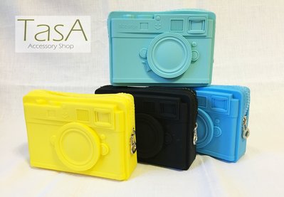 TasA Accessory shop-矽膠軟殼復古相機隨身收納盒(黑色)