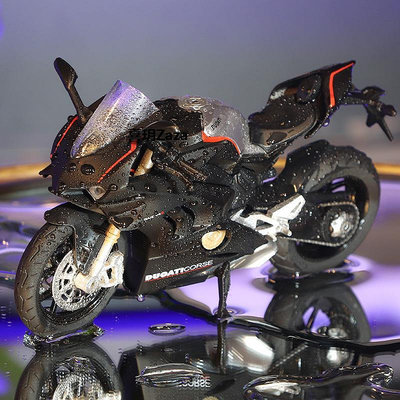 新品杜卡迪V4S摩托車模型仿真合金機車大魔鬼車模收藏擺件送男生禮物