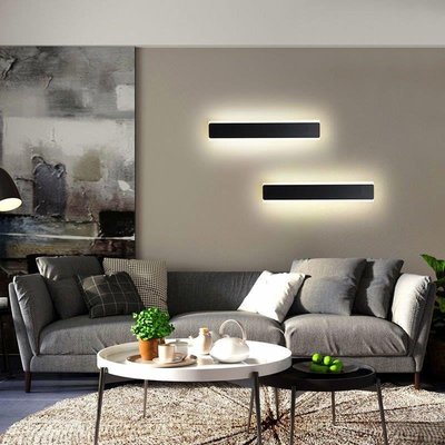 佳振*極簡壁燈創意線性LED長條燈 北歐過道客廳沙發背景墻壁臥室床頭燈*工廠店