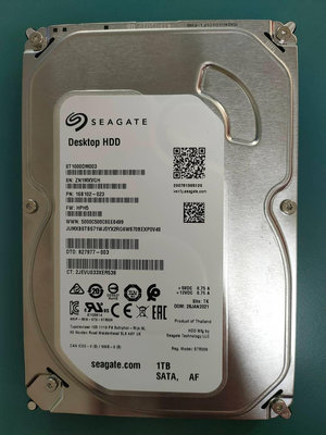 【Seagate】ST1000DM003 3.5吋硬碟 1TB(次級品)