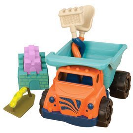 ☆《美國B.Toys感統玩具》沙灘小霸王(卡車6件組)│全新現貨