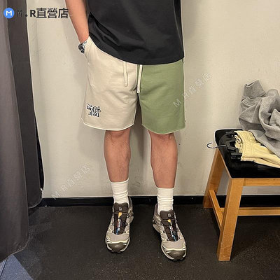 Nike 耐吉 短褲男子23夏新款雙色拼接針織休閑運動 FV1130-386-010