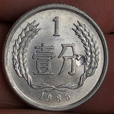二手 天坑幣1985年一分硬幣 錢幣 銀幣 硬幣【古幣之緣】579