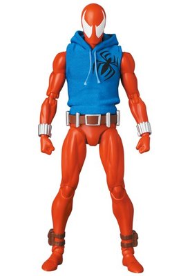 =海神坊=日本 MEDICOM MAFEX 186 猩紅蜘蛛人 漫畫版 SPIDER MAN 可動公仔人偶模型擺飾收藏