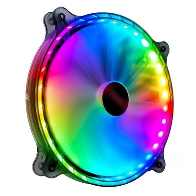 現貨CR200mm機箱風扇RGB靜音流光LED電腦主機20cm散熱風扇-麵包店長簡約