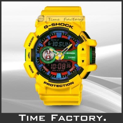 【時間工廠】全新 CASIO G-SHOCK 大錶徑多層次錶盤 GA-400-9A (GA 400 9 A)