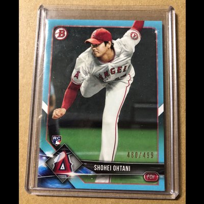 2018 Bowman Sky Blue Ohtani Rc 限量499張大谷翔平（本商品適用兩件九