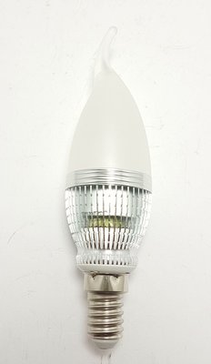 E12 LED 5W蠟燭燈泡水晶燈泡 尖清燈泡 尖泡/拉尾型 金底/銀底 尖泡台灣製造可替代40W鎢絲尖泡日亞化LED