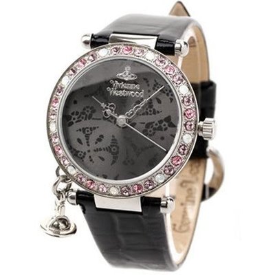 Vivienne Westwood 手錶 英國 水鑽邊框 立體ORB墜飾 女錶 生日 禮物 VV006GYBK