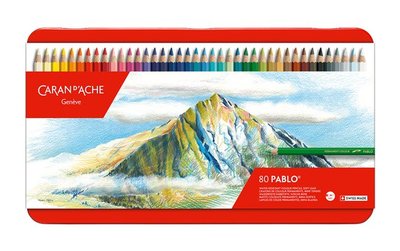 【品 · 創藝】精品美術-瑞士CARAN DACHE卡達 PABLO 專家級油性色鉛筆-80色