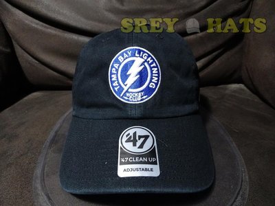 [SREY帽屋]預購＊47 Brand CLEAN UP NHL 冰球 坦帕灣閃電 經典LOGO 美國純正 棒球帽 老帽