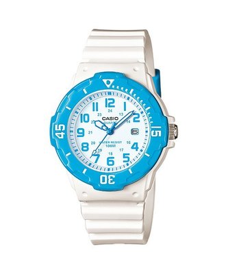 CASIO WATCH 卡西歐小巧小朋友最愛潛水風格水藍色運動腕錶 型號：LRW-200H-2B【神梭鐘錶】