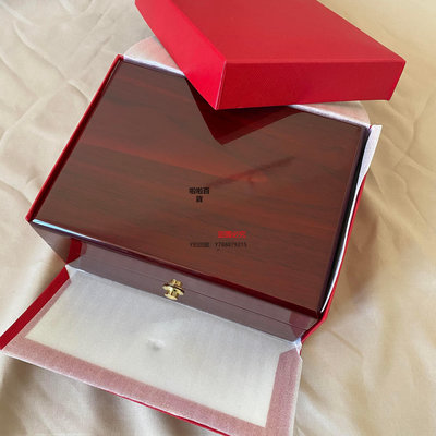 錶盒 復古烤漆單只手表盒子 高檔飾品木盒吊墜紅色送禮包裝盒訂做LOGO