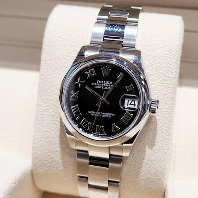 【個人藏錶】 ROLEX 勞力士 278240 蠔式橫動 日期窗 黑面 羅馬數字時標 31mm台南二手錶