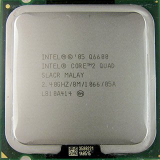 【含稅】Intel Core 2 Quad Q6600 2.4G 8M 105W 1066 四核 正式CPU  一年保