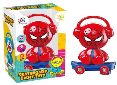 佳佳玩具 --- 蜘蛛人 電動萬向燈光音樂車 萬向旋轉車 滑板車 有音樂 會發光 【CF138331】
