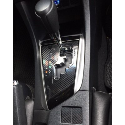 Toyota 2014 11代 Altis 排檔桿座貼紙5D碳纖維(大貼+小貼)