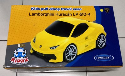 【堆堆樂】╭☆現貨++全家RIDAZ 正版兒童超跑行李箱旅行箱Lamborghini Huracan藍寶堅尼8881