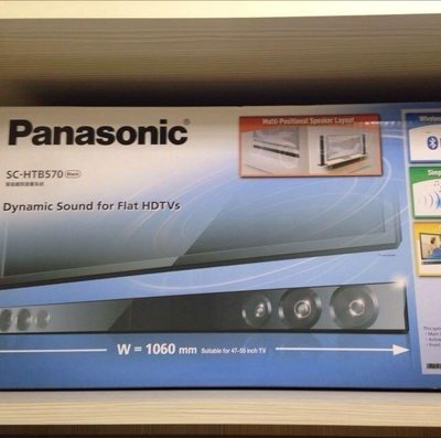 Panasonic 國際牌 SC-HTB570 無線重低音 家庭劇院組 SC-HTB550