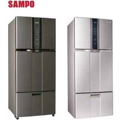 SAMPO 聲寶 580公升 變頻三門冰箱 SR-A58DV(R6) 紫燦銀 / SR-A58DV(K2) 石墨銀