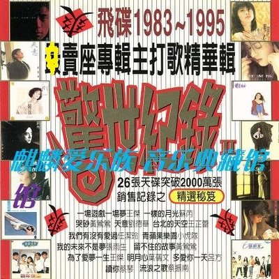 【麒麟愛樂族】驚世紀錄 - 飛碟1983-1995賣座專輯主打歌精華 2CD（海外復刻版）
