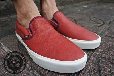 【晴沐代購】VANS CLASSIC SLIP-ON CA WINE RED 酒紅白【VN-0IL57S5】