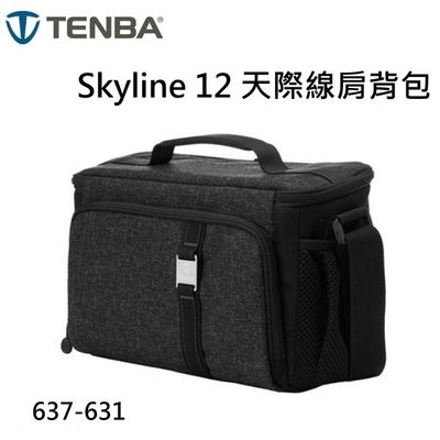 【富豪相機】Tenba Skyline 12 天際線肩背包~黑色 肩背包 側背包 防水布料 637-631