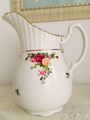 英國Royal Albert 鄉村玫瑰大花瓶-冷水壺
