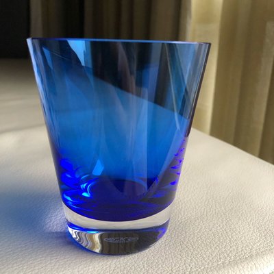 [熊熊之家3]保證正品 法國Baccarat巴卡拉 淡藍色 水晶杯