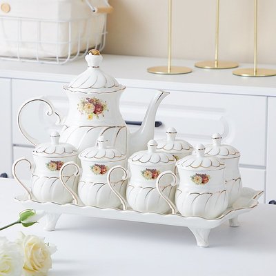 北歐水具套裝陶瓷茶杯家用客廳水杯簡約歐式耐熱茶具杯子冷水壺星港百貨