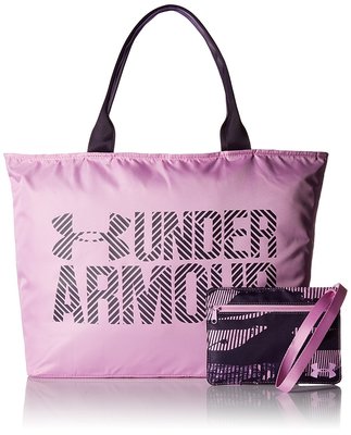 預購 美國帶回 UNDER ARMOUR 暢銷熱賣運動品牌 透氣輕量大型運動托特包 健身房包 淡紫 logo包 托特包