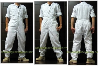 《甲補庫》～～純白色連身工作服、技工服、連身服~核電、無塵室工作服