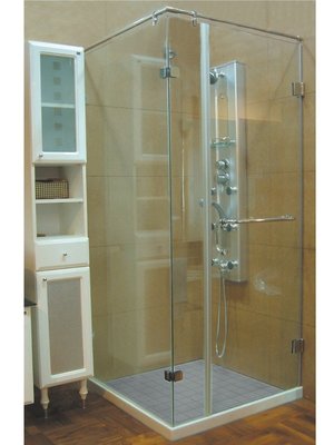 【工匠家居生活館 】 浴室拉門 直角型 L型 無框 強化玻璃 淋浴拉門 ✿ 含到府安裝