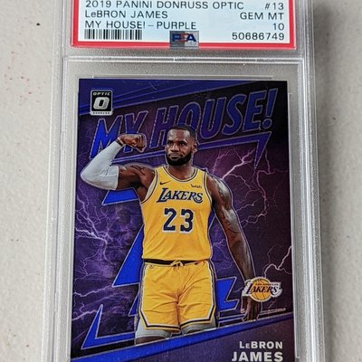 2019-20 Donruss Optic My House Purple #13 LeBron James PSA10