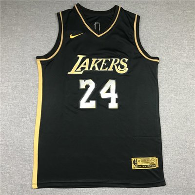 科比·布萊恩（Kobe Bryant） NBA洛杉磯湖人隊 黑金版 球衣24號