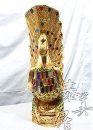 INPHIC-宗教 東南亞家居飾品 泰式工藝品 木雕擺飾 家居擺設彩玻孔雀