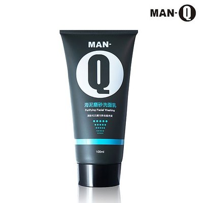 MAN-Q 海泥磨砂洗面乳100ml/瓶 去角質 中性/油性/混和性